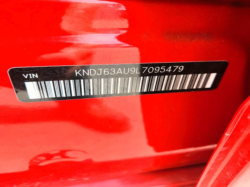 67374546 :رقم المزاد ، KNDJ63AU9L7095479 vin ، 2020 Kia Soul مزاد بيع