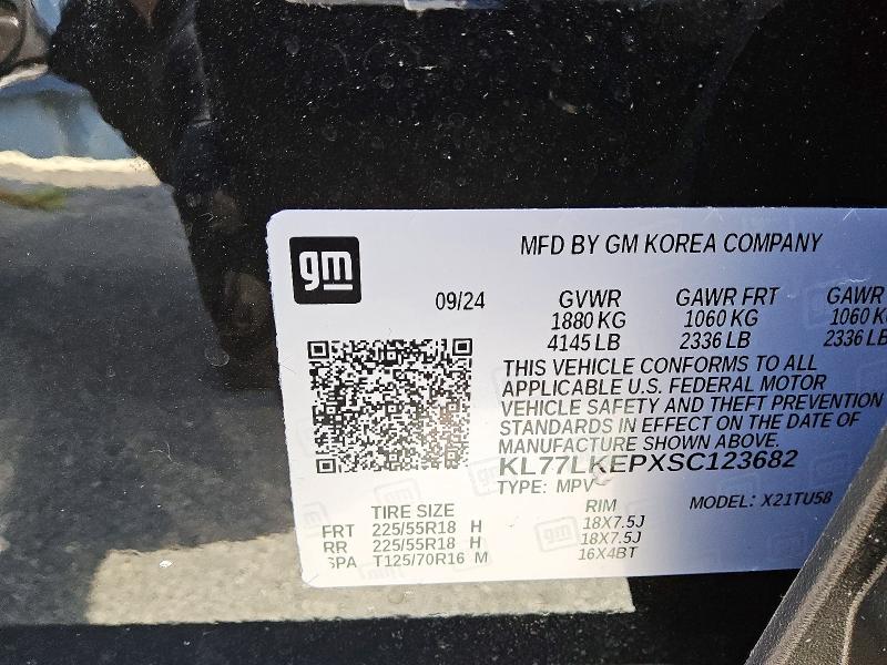66531146 :رقم المزاد ، KL77LKEPXSC123682 vin ، 2025 Chevrolet Trax مزاد بيع