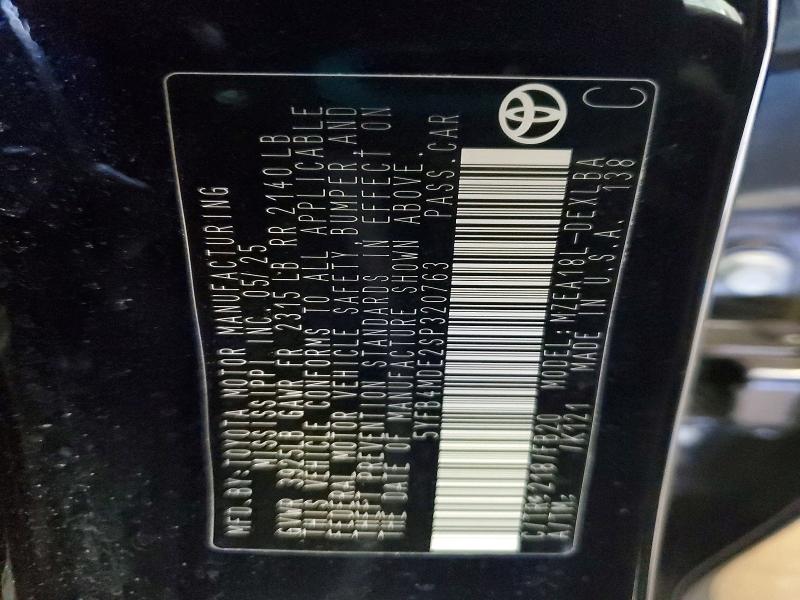 2025 Toyota Corolla მანქანა იყიდება აუქციონზე, vin: 5YFB4MDE2SP320763, აუქციონის ნომერი: 69959086