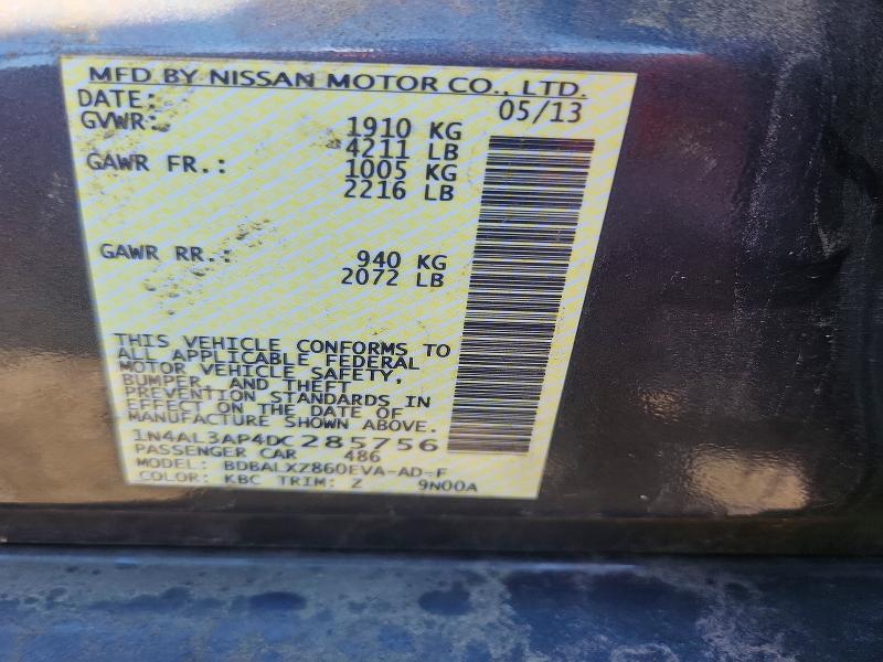 Aukcja sprzedaży 2013 Nissan Altima, vin: 1N4AL3AP4DC285756, numer aukcji: 68076996
