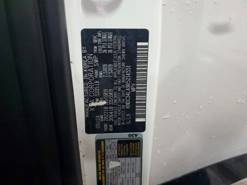 Продажа на аукционе авто 2024 Kia Ev6, vin: KNDC34LA9R5214551, номер лота: 70358426