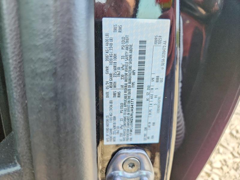 2024 Ford Escape მანქანა იყიდება აუქციონზე, vin: 1FMCU0MZ6RUA94171, აუქციონის ნომერი: 65825706