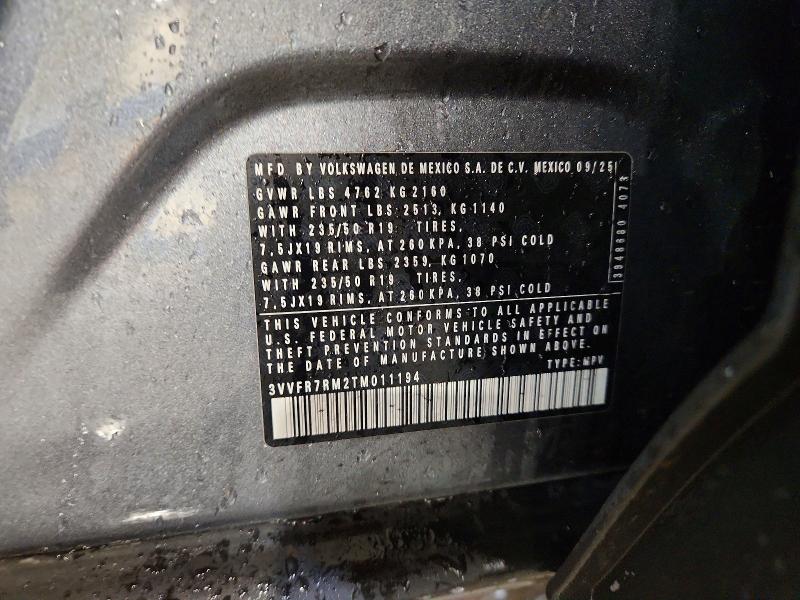 Продаж на аукціоні авто 2026 Volkswagen Tiguan, vin: 3VVFR7RM2TM011194, номер лоту: 69892046
