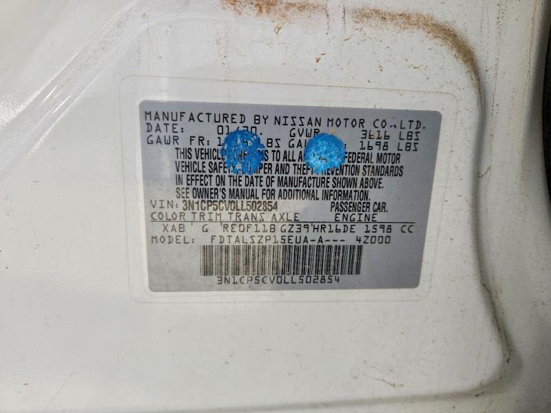 Продаж на аукціоні авто 2020 Nissan Kicks, vin: 3N1CP5CV0LL502854, номер лоту: 70528586