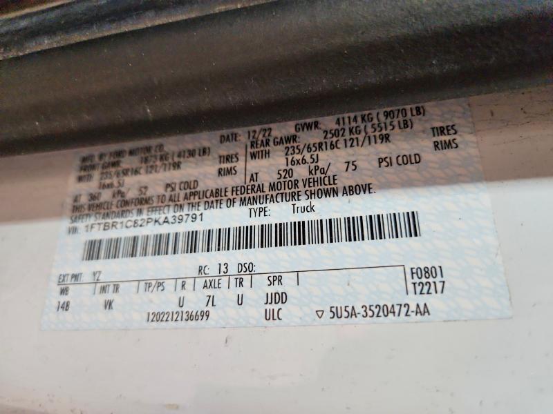70258296 :رقم المزاد ، 1FTBR1C82PKA39791 vin ، 2023 Ford Transit مزاد بيع