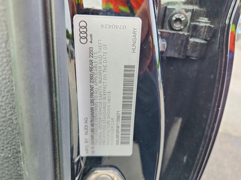 Aukcja sprzedaży 2015 Audi A3, vin: WAUBFGFF4F1109671, numer aukcji: 71170406