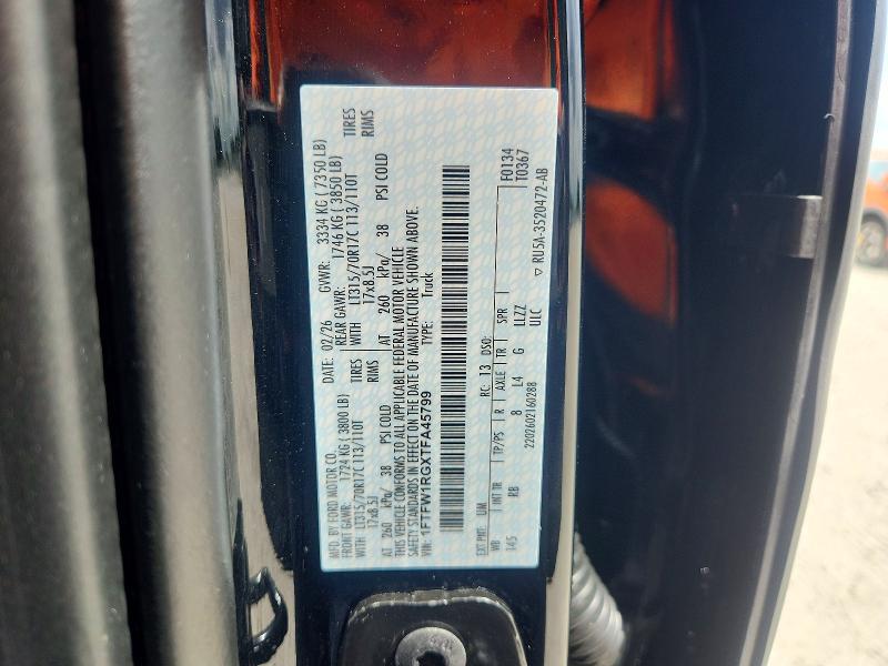 Продаж на аукціоні авто 2026 Ford F150, vin: 1FTFW1RGXTFA45799, номер лоту: 69045876