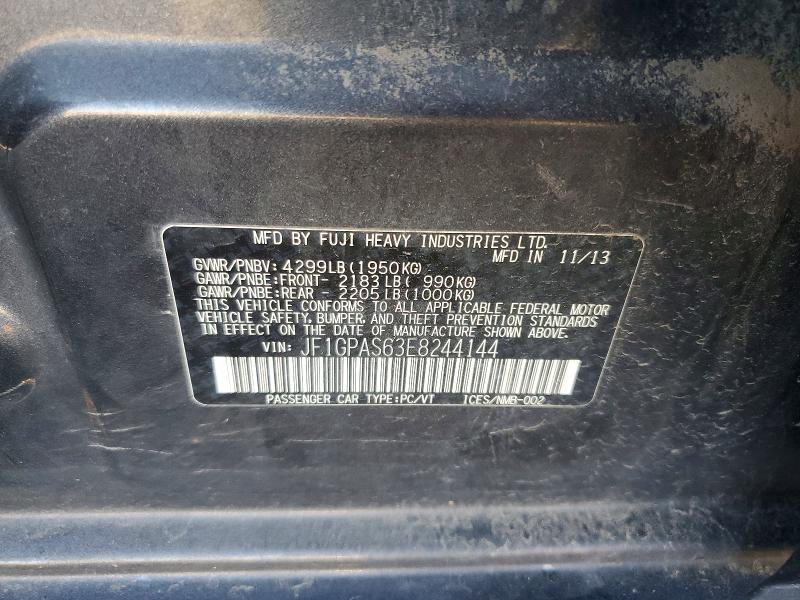 Aukcja sprzedaży 2014 Subaru Impreza, vin: JF1GPAS63E8244144, numer aukcji: 67846996