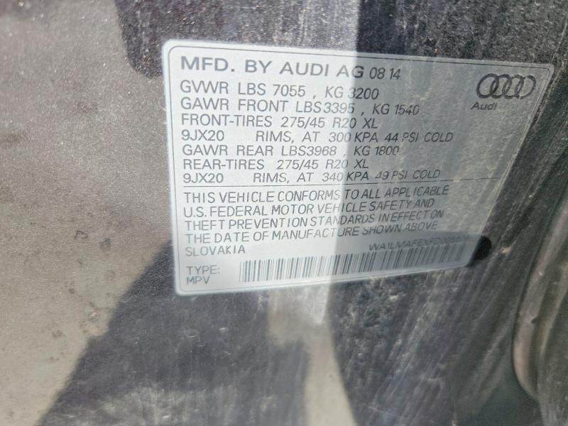 Aukcja sprzedaży 2015 Audi Q7, vin: WA1LMAFEXFD005518, numer aukcji: 67838026