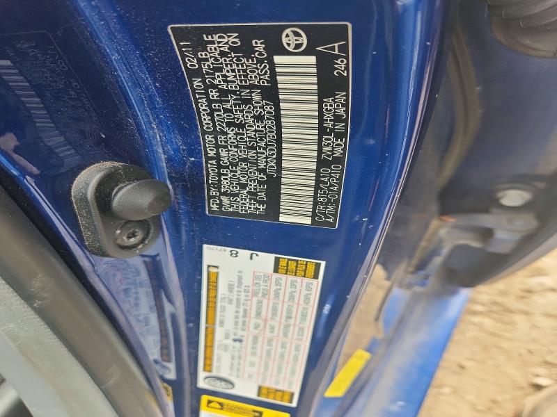 69081866 :رقم المزاد ، JTDKN3DU7B0287087 vin ، 2011 Toyota Prius مزاد بيع
