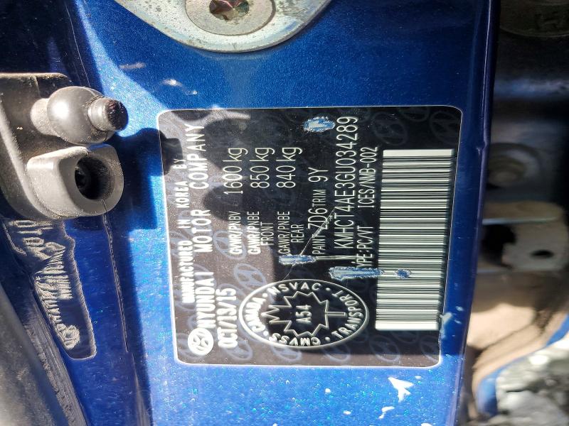 Продаж на аукціоні авто 2016 Hyundai Accent, vin: KMHCT4AE3GU034289, номер лоту: 66950936
