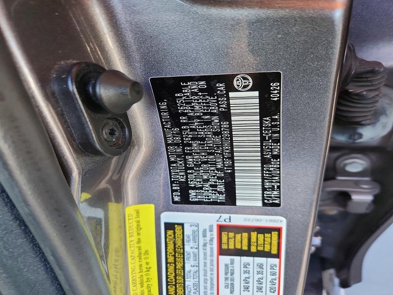 Продаж на аукціоні авто 2017 Toyota Camry, vin: 4T1BF1FK8HU298786, номер лоту: 69739656