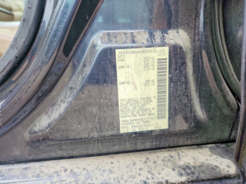 2015 Nissan Altima მანქანა იყიდება აუქციონზე, vin: 1N4AL3AP6FN377717, აუქციონის ნომერი: 68000556