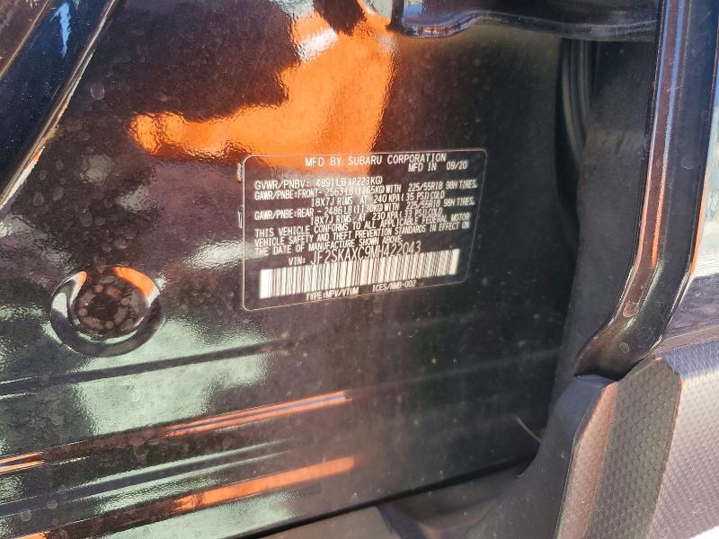 Aukcja sprzedaży 2021 Subaru Forester, vin: JF2SKAXC9MH422043, numer aukcji: 68187676