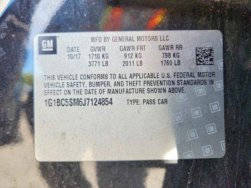 Продаж на аукціоні авто 2018 Chevrolet Cruze, vin: 1G1BC5SM6J7124854, номер лоту: 68247946