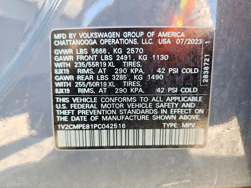 Aukcja sprzedaży 2023 Volkswagen Id.4, vin: 1V2CMPE81PC042516, numer aukcji: 68450176
