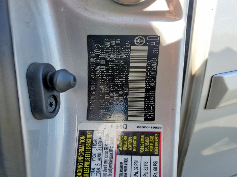 Продаж на аукціоні авто 2014 Toyota Corolla, vin: 2T1BURHE0EC071651, номер лоту: 68445166