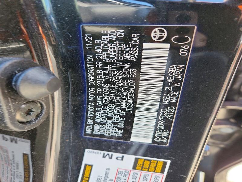 Aukcja sprzedaży 2022 Toyota Corolla, vin: JTDS4MCEXNJ091923, numer aukcji: 68784546