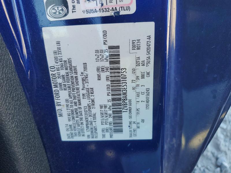 2014 Ford Mustang მანქანა იყიდება აუქციონზე, vin: 1ZVBP8AM3E5310753, აუქციონის ნომერი: 68150486