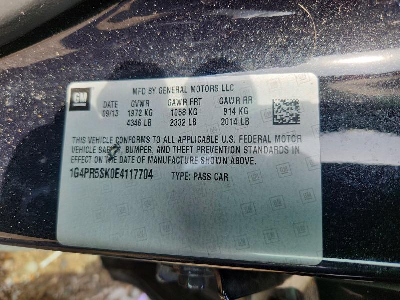 Aukcja sprzedaży 2014 Buick Verano, vin: 1G4PR5SK0E4117704, numer aukcji: 67526486