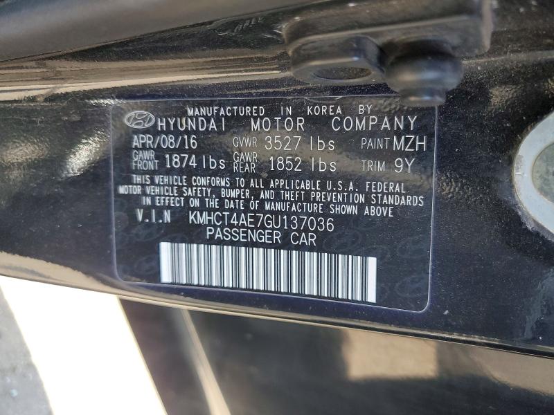 Продаж на аукціоні авто 2016 Hyundai Accent, vin: KMHCT4AE7GU137036, номер лоту: 70513406