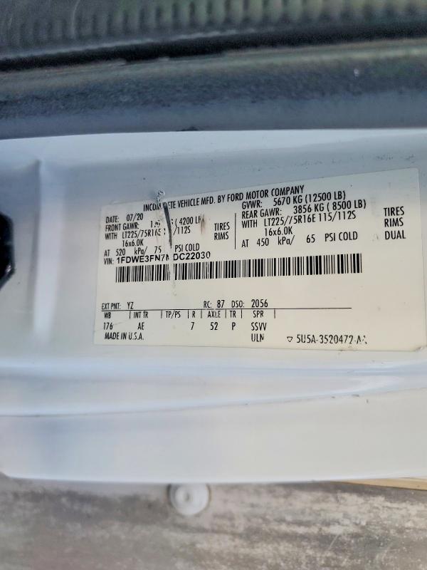 Aukcja sprzedaży 2021 Ford Econoline, vin: 1FDWE3FN7MDC22030, numer aukcji: 70991876