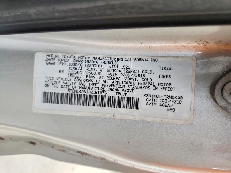 Aukcja sprzedaży 2003 Toyota Tacoma, vin: 5TENL42N13Z161376, numer aukcji: 68825716