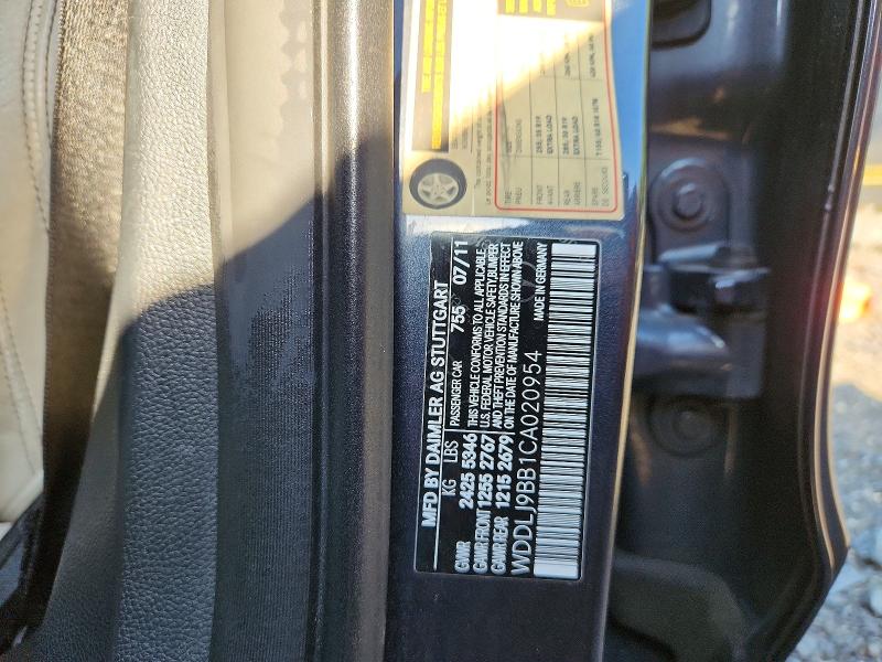 Продаж на аукціоні авто 2012 Mercedes-benz Cls, vin: WDDLJ9BB1CA020954, номер лоту: 67750386