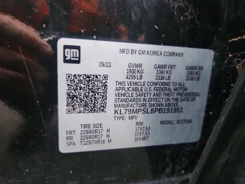 70959866 :رقم المزاد ، KL79MPSL8PB191951 vin ، 2023 Chevrolet Trailblazer مزاد بيع