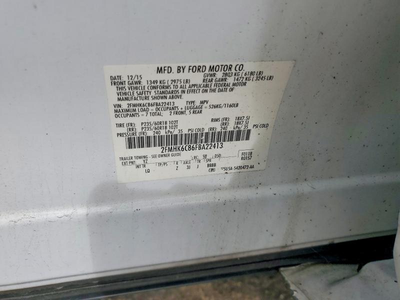 Продажа на аукционе авто 2015 Ford Flex, vin: 2FMHK6C86FBA22413, номер лота: 68712786