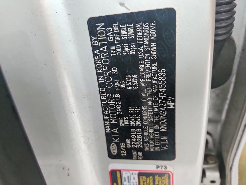 Продажа на аукционе авто 2017 Kia Soul, vin: KNDJN2A27H7455836, номер лота: 69717396
