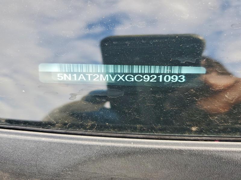 69511046 :رقم المزاد ، 5N1AT2MVXGC921093 vin ، 2016 Nissan Rogue مزاد بيع