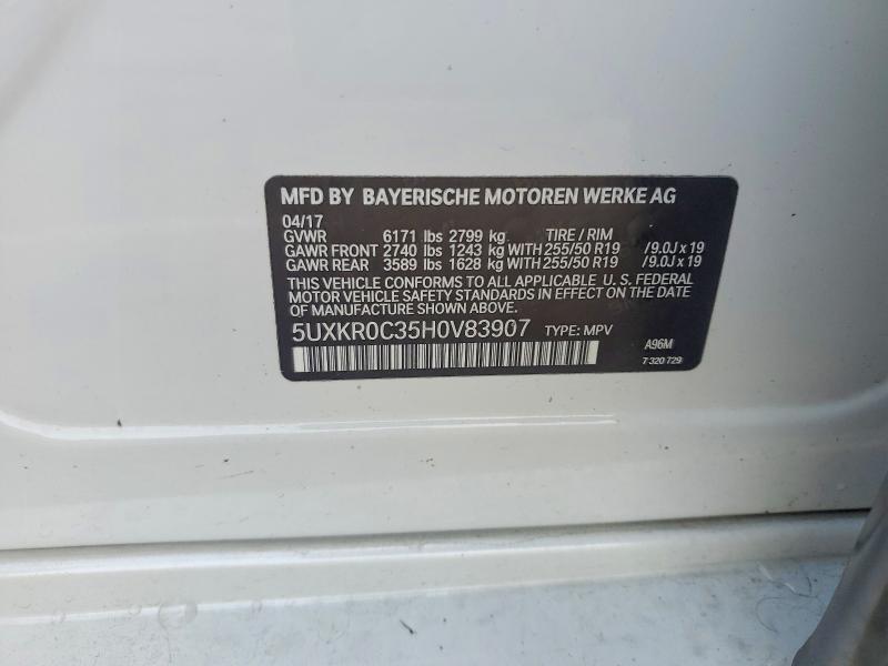 Продаж на аукціоні авто 2017 Bmw X5, vin: 5UXKR0C35H0V83907, номер лоту: 69225096