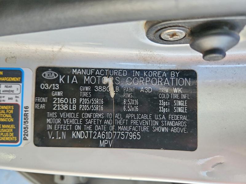 Продажа на аукционе авто 2013 Kia Soul, vin: KNDJT2A61D7757965, номер лота: 70384306