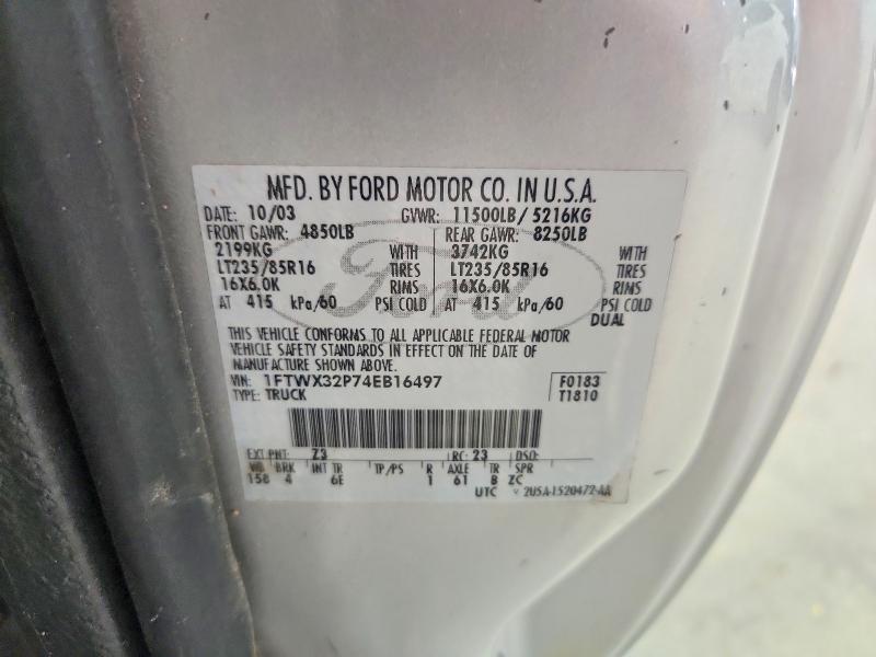 Продаж на аукціоні авто 2004 Ford F350, vin: 1FTWX32P74EB16497, номер лоту: 69381956