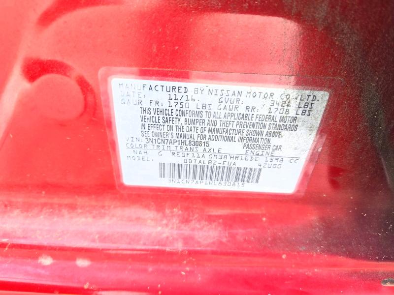 Продажа на аукционе авто 2017 Nissan Versa, vin: 3N1CN7AP1HL830815, номер лота: 70442946