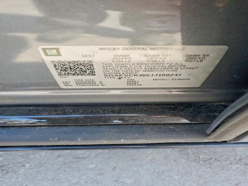Auction sale of the 2018 Buick Enclave, vin: 5GAEVCKW5JJ168241        , lot number: 69127876