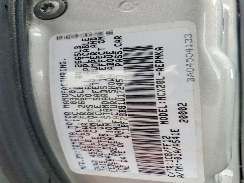 Продаж на аукціоні авто 2001 Toyota Avalon, vin: 4T1BF28B81U172453, номер лоту: 69011386
