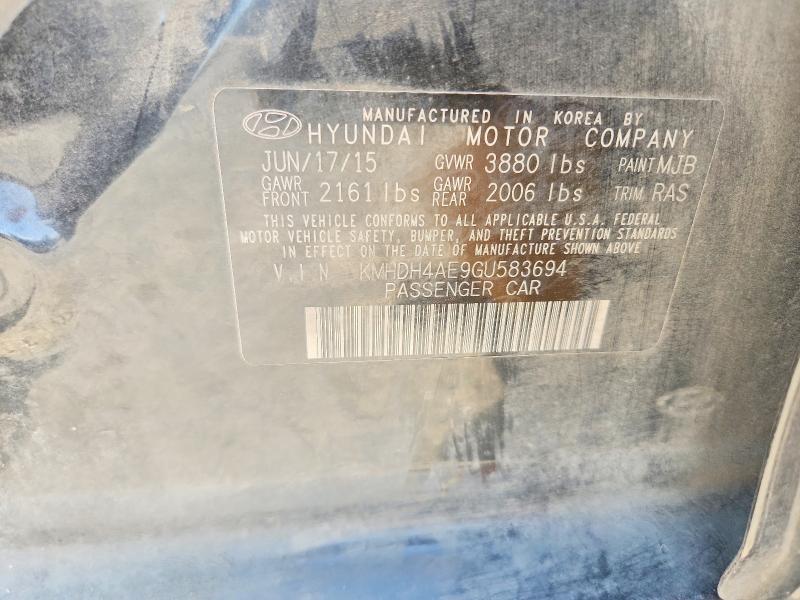Продажа на аукционе авто 2016 Hyundai Elantra, vin: KMHDH4AE9GU583694, номер лота: 69084486