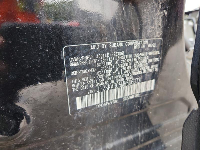 Продажа на аукционе авто 2021 Subaru Forester, vin: JF2SKARC5MH506373, номер лота: 70793456
