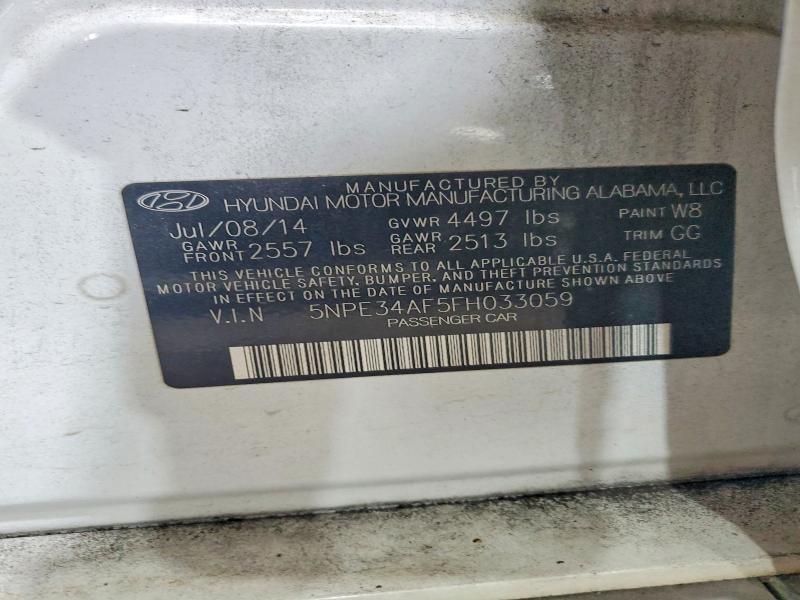 Продаж на аукціоні авто 2015 Hyundai Sonata, vin: 5NPE34AF5FH033059, номер лоту: 70500556
