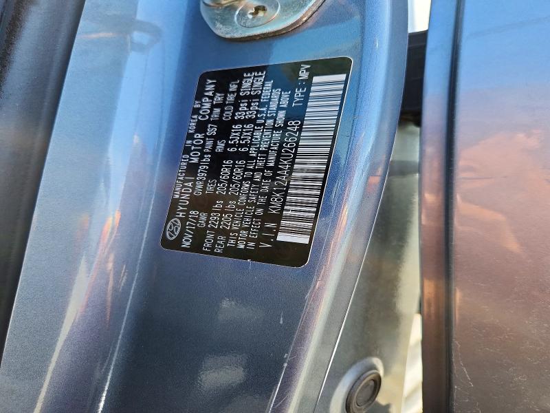 2019 Hyundai Kona მანქანა იყიდება აუქციონზე, vin: KM8K12AA4KU266248, აუქციონის ნომერი: 68162196