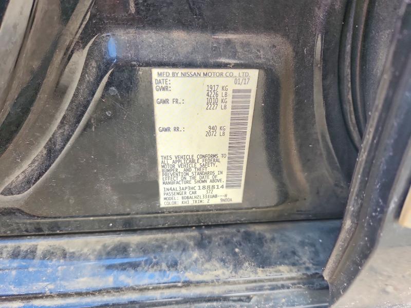Продажа на аукционе авто 2017 Nissan Altima, vin: 1N4AL3AP3HC188814, номер лота: 67855596
