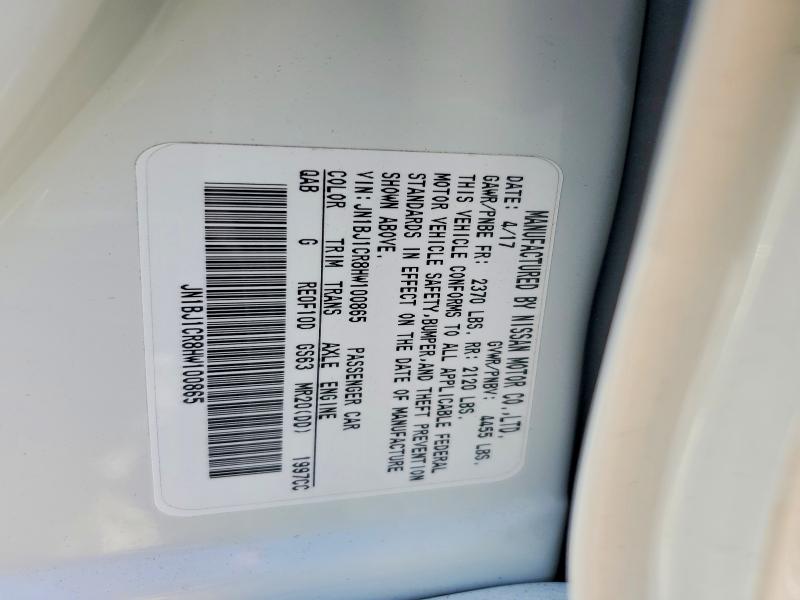 Auction sale of the 2017 Nissan Rogue Sport, vin: JN1BJ1CR8HW100865, lot number: 69235456