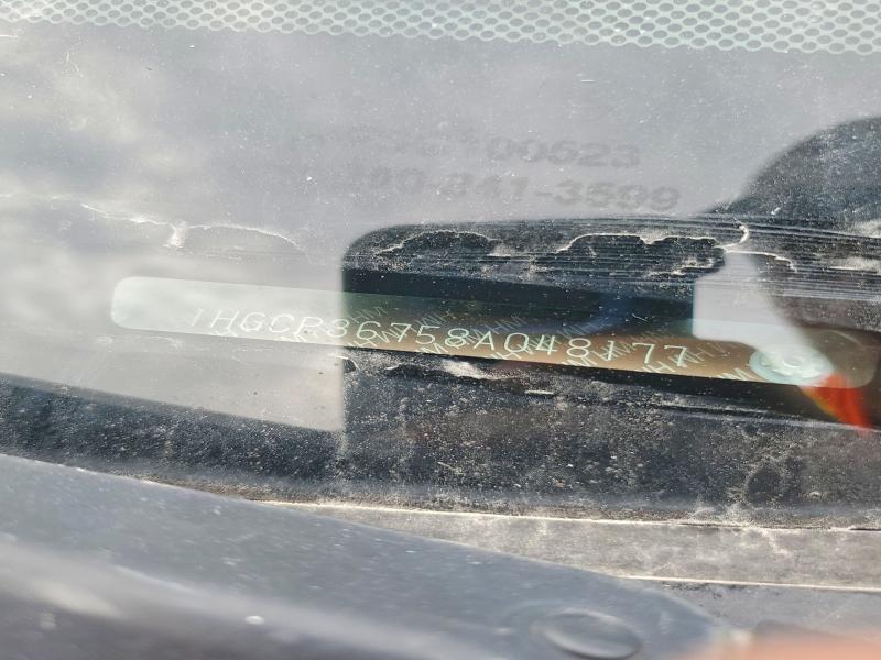 69499156 :رقم المزاد ، 1HGCP36758A048177 vin ، 2008 Honda Accord مزاد بيع