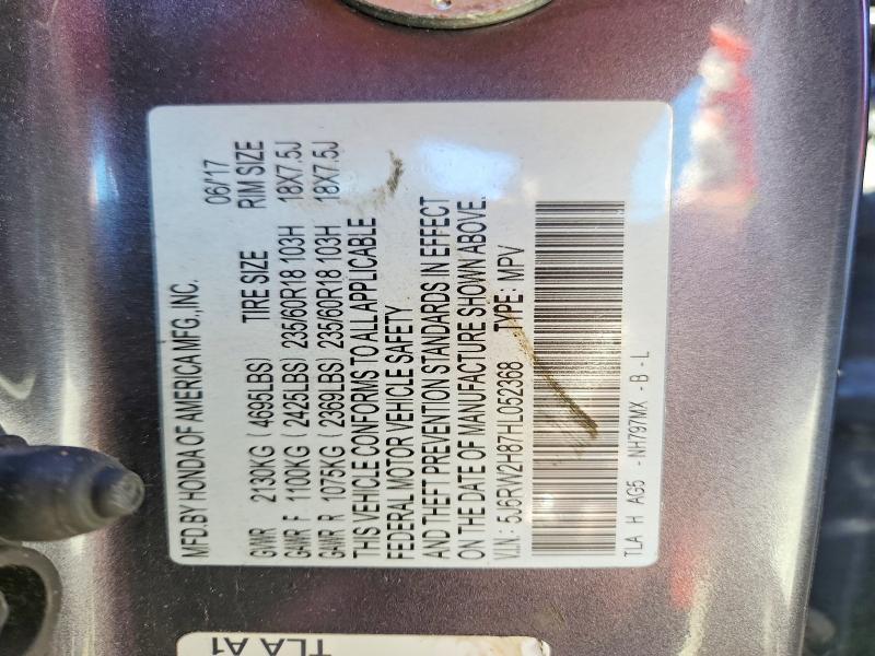 Aukcja sprzedaży 2017 Honda Cr-v, vin: 5J6RW2H87HL052368, numer aukcji: 70679386