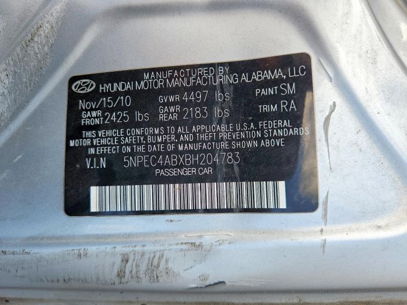 Aukcja sprzedaży 2011 Hyundai Sonata, vin: 5NPEC4ABXBH204783, numer aukcji: 69133086