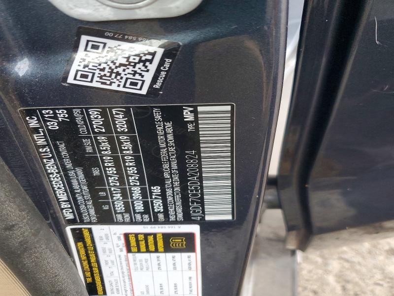 67157586 :رقم المزاد ، 4JGDF7CE5DA208824 vin ، 2013 Mercedes-benz Gl مزاد بيع