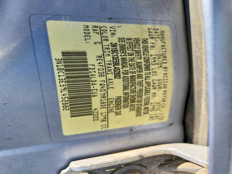 70823596 :رقم المزاد ، 3N1BC13E59L452882 vin ، 2009 Nissan Versa مزاد بيع
