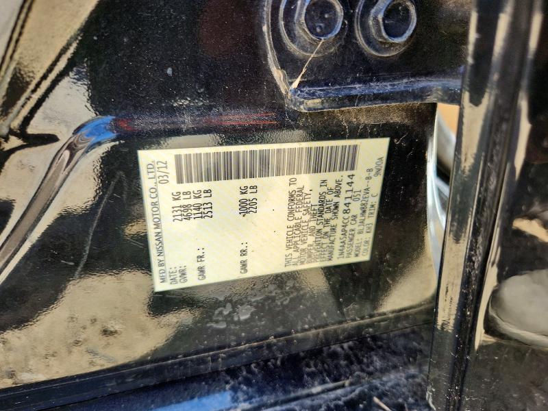 2012 Nissan Maxima მანქანა იყიდება აუქციონზე, vin: 1N4AA5AP4CC841144, აუქციონის ნომერი: 70552386
